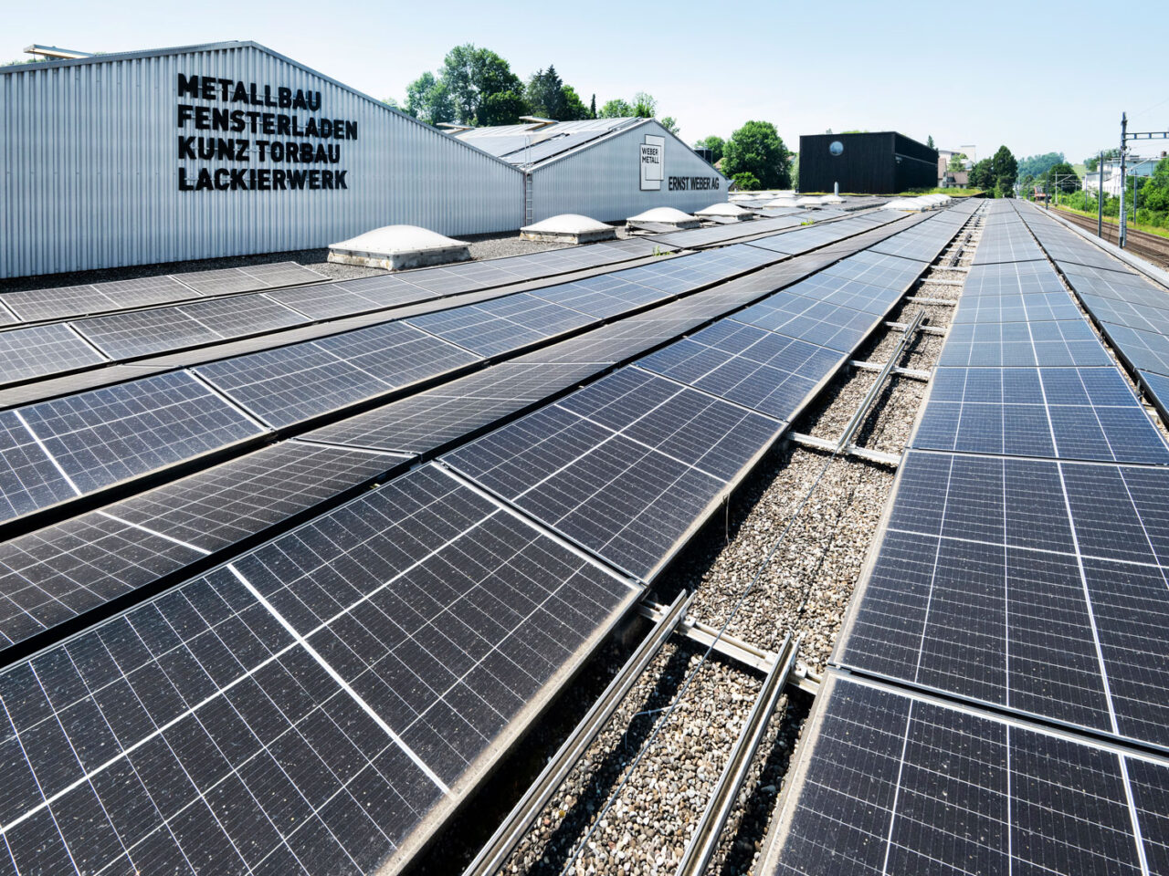 Solardach Ernst Weber AG Bahnhof Wetzikon